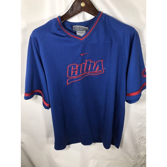 Vintage Nike Chicago Cubs Blue Pullover Jersey SZ Medium MLB - Picture 6 of 7